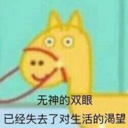 看我无神的双眼 失去了对生活的渴望表情包
