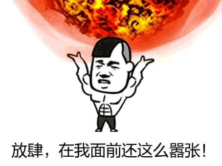 放肆 在我面前你还敢这么嚣张表情包