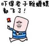吓得老子我雅蠛蝶都飞了表情包