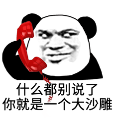 什么都别说了，你就是一个大沙雕表情包