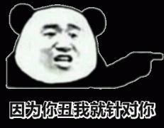 因为你丑所以我针对你表情包