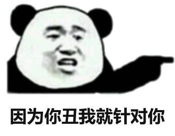 因为你丑所以我针对你表情包
