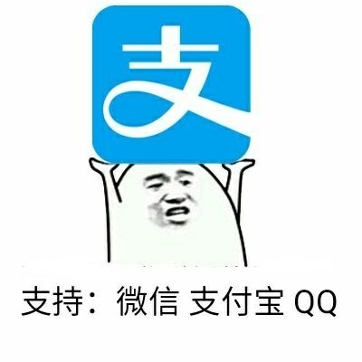 支持：微信 支付宝 qq表情包