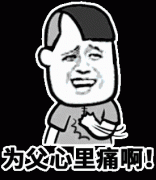 为父我心里痛啊表情包