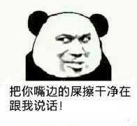 请把你嘴边的屎擦干净在跟我说话好不表情包