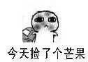 今天我捡到一个芒果表情包