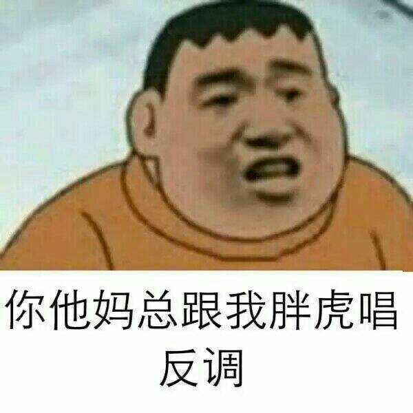 你他妈总跟我胖虎唱反调！表情包