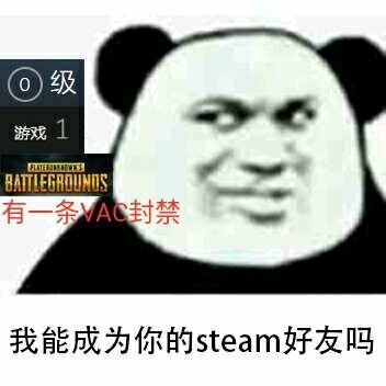 我能成为你的steam好友吗？（有一条VAC封禁）表情包
