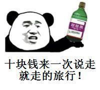 十块钱来一次说走就走的旅行！表情包