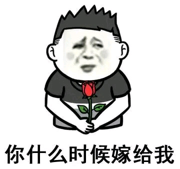 你什么时候嫁给我表情包