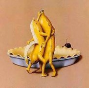 两个在跳舞的香蕉。
