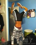 可以倒立很久啊。