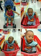 正在购物的孩子。 正在购物的孩子。