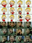 一个孩子的模仿。 一个孩子的模仿。