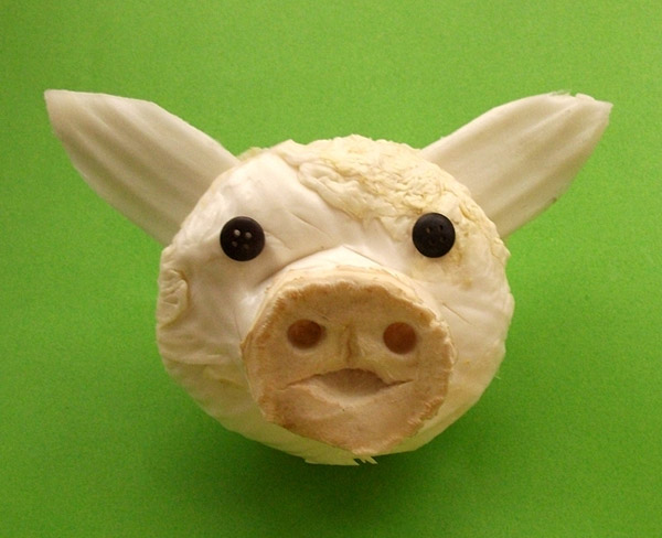 DIY创意水果蔬菜小动物