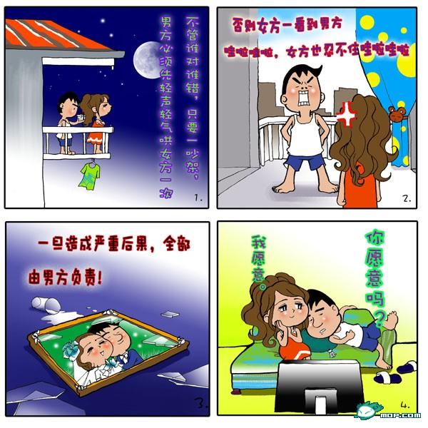 80后小夫妻吵架公约