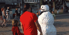 做雪人真的好难 搞笑gif