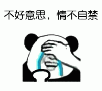 不好意思,情不自禁