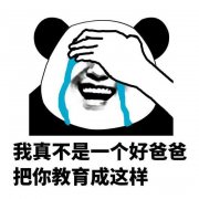 我真不是一个好爸爸把你教育成这样