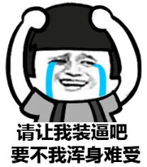 请让我装逼吧要不我浑身难受