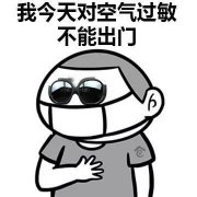 我今天对空气过敏不能出门