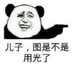 儿子,图是不是用光了
