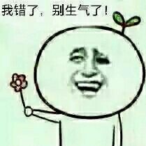 我错了，别生气了！