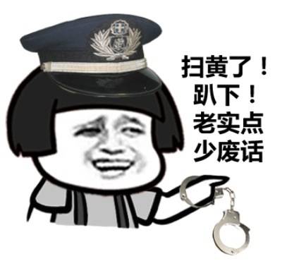 扫黄了！趴下！老实点少废话