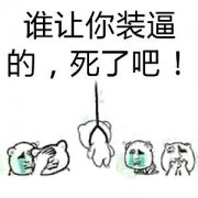 谁让你装逼的，死了吧！