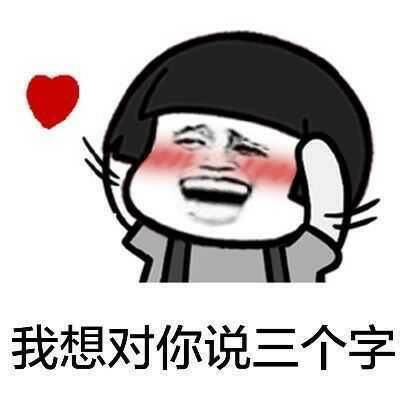 我想对你说三个字