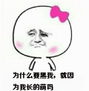 为什么要黑我，就因为我长的萌吗