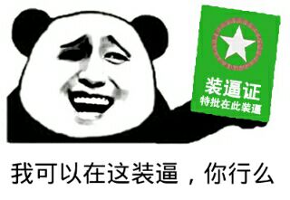 我可以在这装逼,你行么 我可以在这装逼,你行么