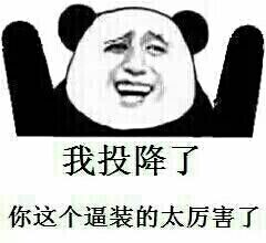 我投降了 你这个逼装的太厉害了 我投降了 你这个逼装的太厉害了