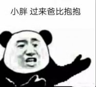 小胖 过来爸比抱抱
