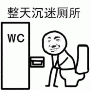 整天沉迷厕所
