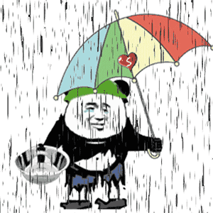 下雨天乞讨 下雨天乞讨