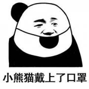 小熊猫戴上了口罩