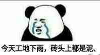 今天工地下雨,砖头上都是泥